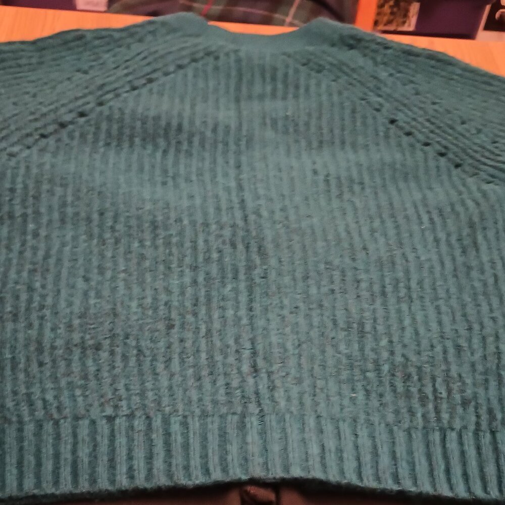 Loft Size XXL Teal Green Cardigan NWOT - Picture 7 of 8